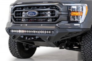 Ford F-150 Front Bumper - Addictive Desert Designs - Stealth Fighter Winch - Hammer Black - 2021 Ford F-150 Front Bumper - Addictive Desert Designs - Stealth Fighter Winch - Hammer Black - 2021